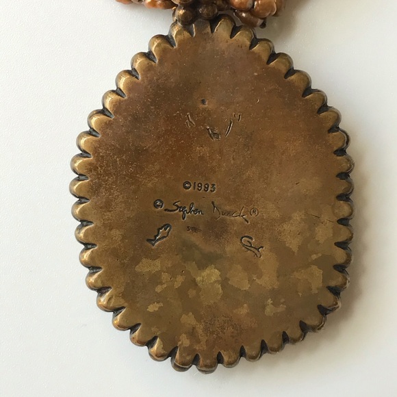 VTG DESIGNER STEPHEN DWECK JASPER 1993 NECKLACE & EARRINGS